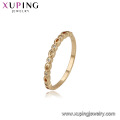 15004 Cheap price high quality channel setting colorful zircon women simple gold ring